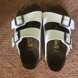White Birkenstocks size 37 regular